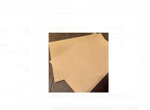 Paper Brown Plain Straw Board And Thickness 1.5 Mm, Dimension/Size 27X32 Inches 