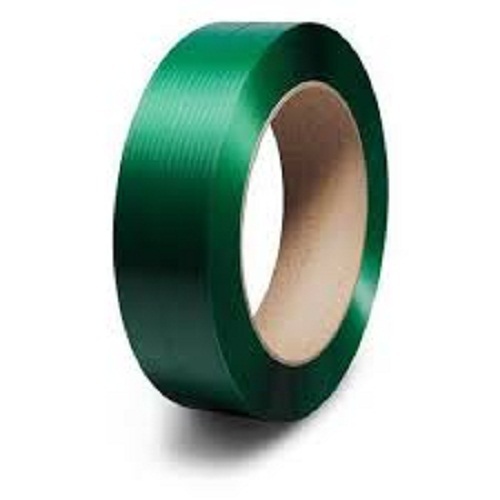 Heavy-Duty Bundling Green Strapping Roll Used As A Replacement To Steel Strapping - PVC Material, 15MM Size, 910 x 580 x 750 mm Dimensions, Soft Hardness, 50-60 Kg Filling Capacity