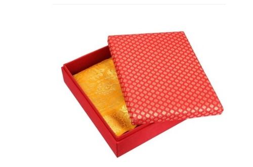 High Weight Bearing Capacity Rectangular Shape Red Saree Packing Box