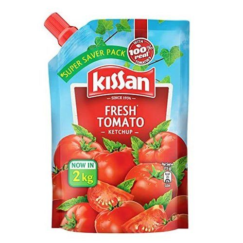 Kissan Fresh Tomato Ketchup With Sweet And Tangy Taste, Pack Size 2 Kg Pouch