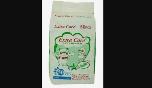 Light Weight Extra Care Baby Diapers Small Size Best Absorb For Child, 50 Pieces