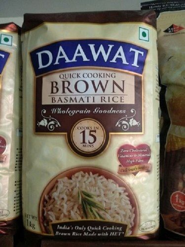  समृद्ध स्वादिष्ट प्राकृतिक स्वाद लंबे दाने वाला दावत ब्राउन बासमती चावल 