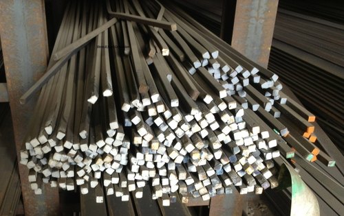 Silver EN1A Leaded Bright Square Bar - 3 Meter Length 8mm Thick Polished Steel for Industrial Applications