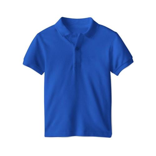 Cotton Boys Plain Dark Blue Color T Shirt For Casual And Daily