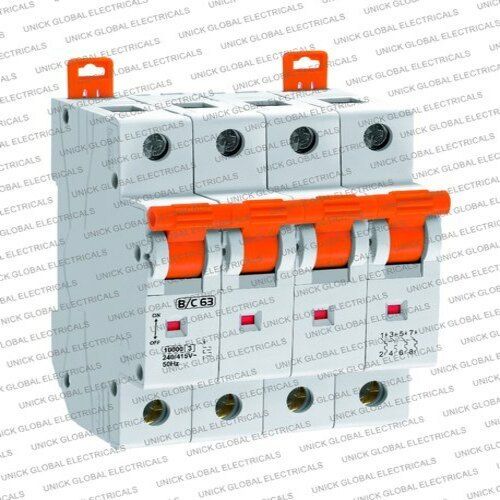 240-415 Volt,50-60hz,ip65,white Electric Four Pole Mcb Switch