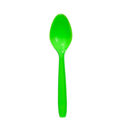 2mm Green Disposable Plastic Spoon For Events Use, High Quality And Eco Friendly