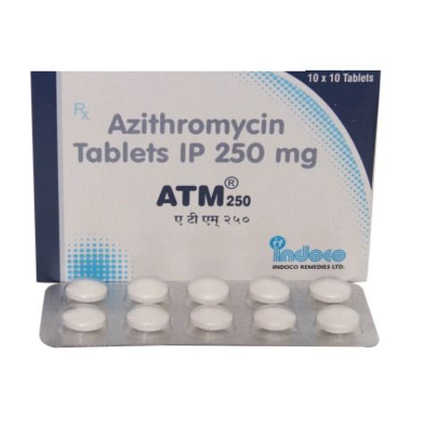 Atm- 250 Azithromycin Tablets Ip 250 Mg, 10 X 10 Tab General Medicines