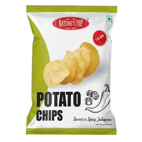 Tubers Usually Have Round To Oval To Oblong Shapes But Vary Widely In Size. Internally Sweet And Spicy Delicious Fried Plain Salted Potato Chips With Packaging 16 G