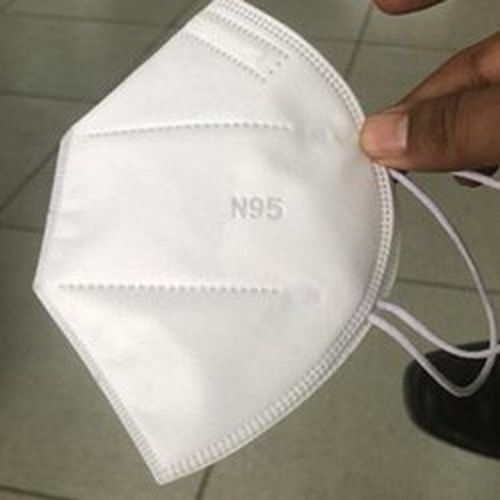 Easty To Use White Cotton Highly Breathable And Adjustable N95 Face Mask For Unisex