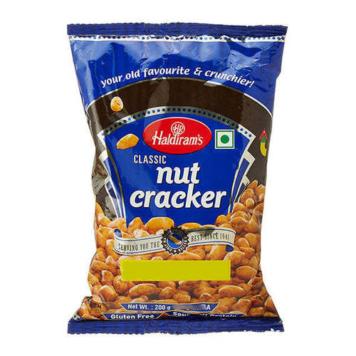 Highly Nutrients And Good Quality Haldiram Tasty Namkeen Nut Cracker, 220gm 