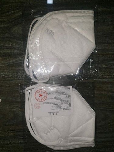 Lightweight Easty to Use White Cotton Highly Breathable And Adjustable N95 Face Mask For Unisex