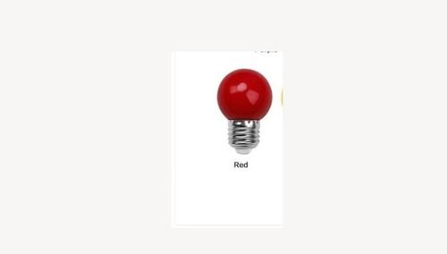 Long Life Span Less Power Consumption Energy Efficient Round Red Led Bulb (5 Watt)