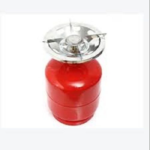 Stainless Steel Portable Red And Silver Color Gas Cylinder, Easy To Uses And Light Weight