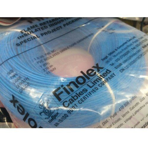 Blue Premium Quality Shock Proof And High Performance Finolex Electrical House Wire 