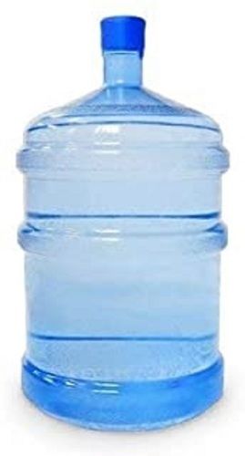 Blue Transparent Color Plastic Round Shape Water Can With 20 Ltr Capacity