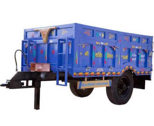 Blue Strong And Long-Lasting Rust-Proof Iron Mini Hydraulic Tractor Trolley Length: 45 Inch (In)