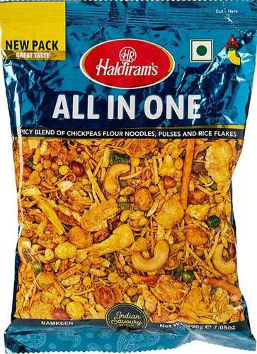 Delicious Salty And Sour All In One Mixture Haldiram Mix Namkeen 200g Packet, 