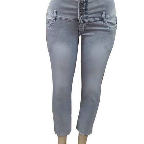 Regular Women Party Wear Mid Rise Denim Jeans Straight Fit Cargo, Button at  Rs 390/piece in Ghaziabad