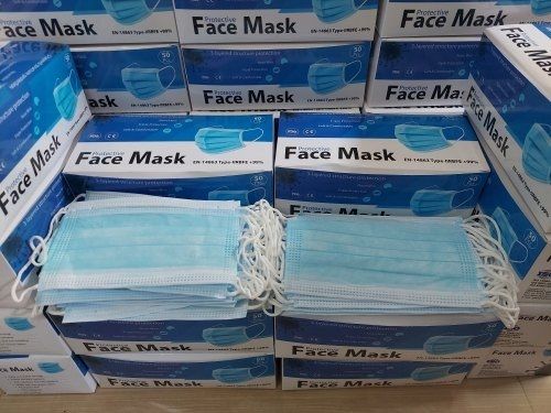 More Comfortable Disposable Blue Face Mask 100 Percent Hygienic And Lightweight