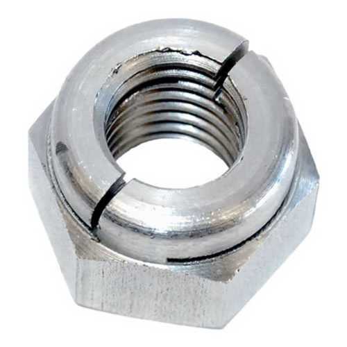 Rust Resistant Round Shape Mild Steel Hexagonal Lock Nut, 19 X 15 Mm Size, Silver Color