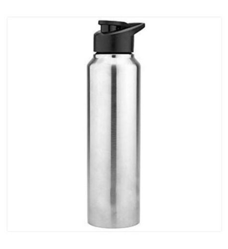 Round Rust Proof 1 Liter Silver Stainless Steel Ankaret Fridge Water Bottle For Office Use