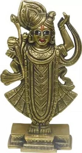 Vinayakmoorti Shrinathji (Avatar Of Shree Krishna) Idol Shrinathji Brass Statue