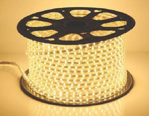 Golden White Flexible Led Strip Light For Decoration With Plastic Materials, Elegance Design