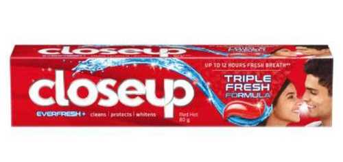 Closeup Ever Fresh Red Hot Gel Toothpaste For Teeth And Removing Stains