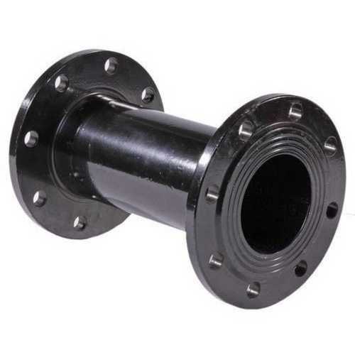 Black Flanged Ductile Iron Pipe For Industrial Usage Round Shape 3 Meter Length