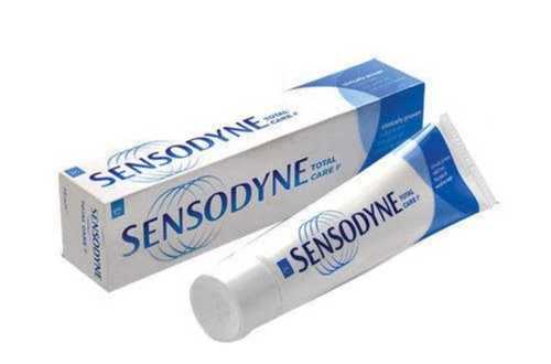 Rectangle Sensodyne Total Care Regular Toothpaste White Colour With Cool And Fresh Mint