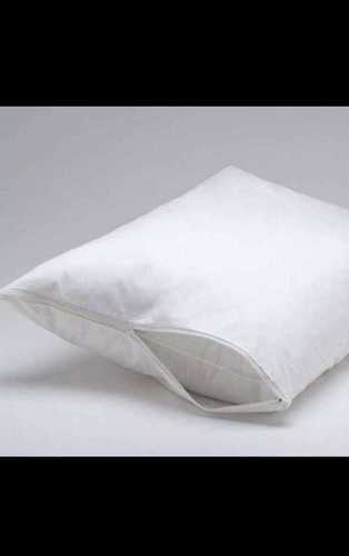 Square White Pillow With 100% Cotton Fabrics And Rectangular Shape, Washable