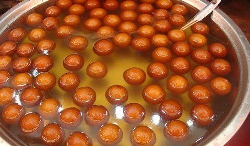 Yummy And Delicious Mouthwatering Khoya Soft Spongy Sweet Gulab Jamun