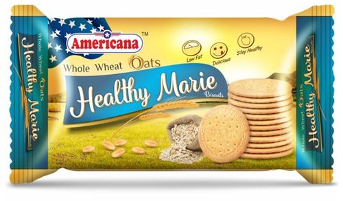 Americana Whole Wheat Oats Healthy Marie Biscuits, Rich Source Of Fiber And Protein Fat Content (%): 10 Percentage ( % )