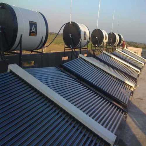 Metal Automatic Industrial Solar Water Heater For Water Heating, Blue Color