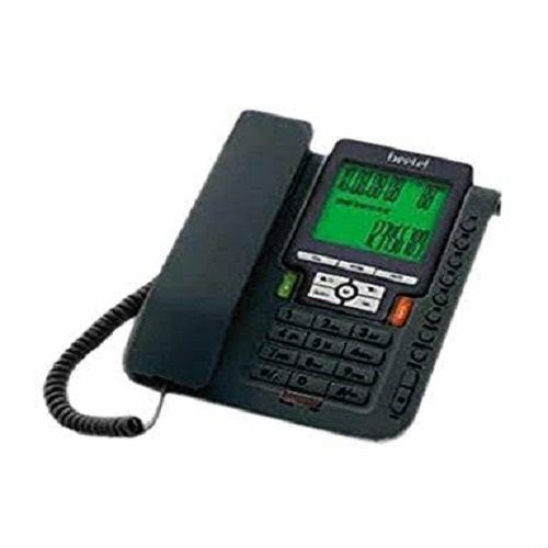 Plastic Beetel Black Wired Landline Telephone Highly Portable And Can Be Easily Setup