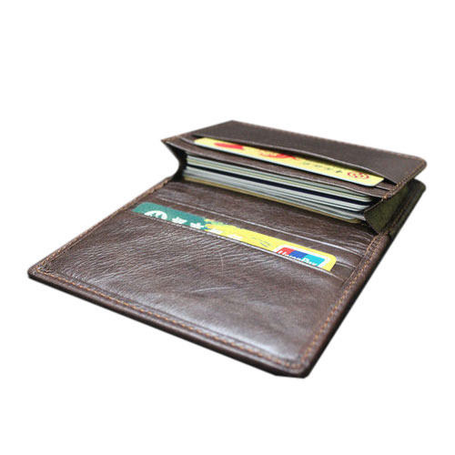 Brown Water-Proof Lightweighted Synthetic Leather Plain Card Holders  Application: Home And Office