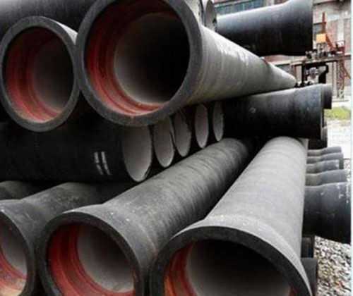 Round Cast Iron Ductile Pipe Use For Gas, Sewage And Supplying Water, Black Color