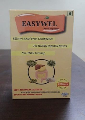 Brown 100% Natural Easywell Isabgol Husk Powder With Senna For Healthy Digestive System