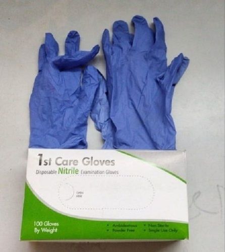 Powder Free Tear And Chemical Resistance Stretchable Nitrile Examination Gloves