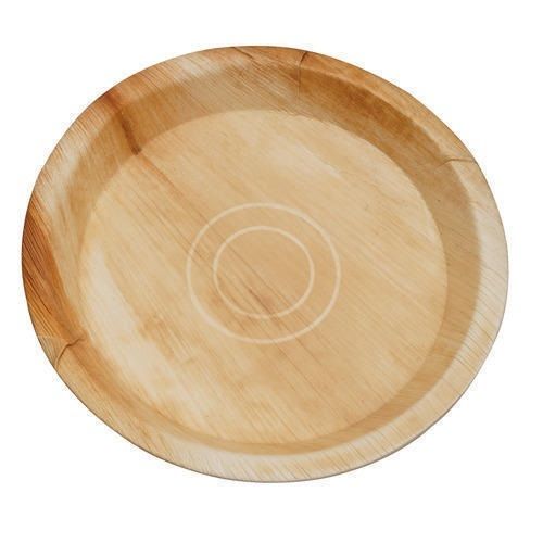 Round Areca Leaf Plate For Festival Purpose Eco Friendly Use And Throw Compostable