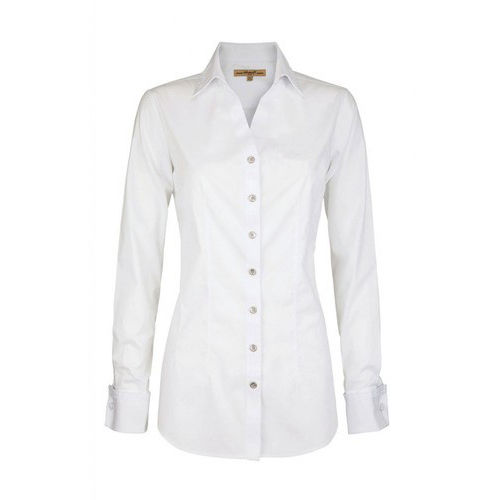 Ladies Formal Wear Regular Fit Full Sleeves White 100% Cotton Plain Shirt Age Group: 18-35 Years