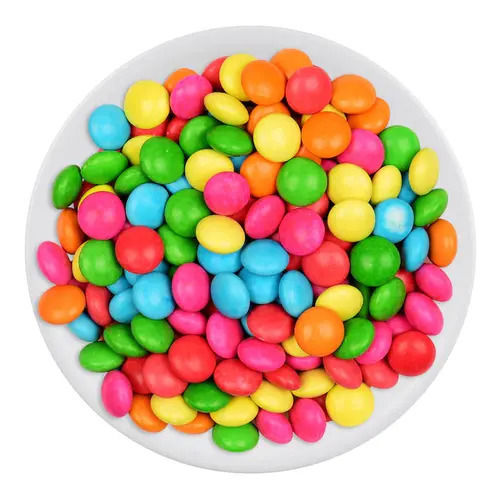 Multicolor Sweet Delicious Natural Taste 100% Vegetarian Chocolate Flavored Beans For Kids, 100G