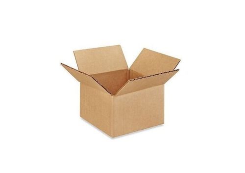 Paper Durable Lightweight Biodegradable And Disposable Brown Square 3 Ply Cardboard Corrugated Packaging Carton Box, Thickness 10Mm