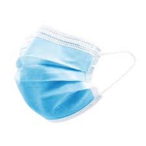Easy to Use Lightweight Sky Blue Disposable 3 Ply Face Mask