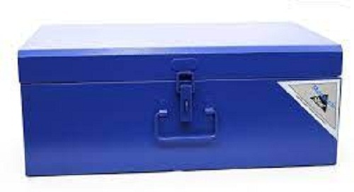 Painted Excellent Metal And High Design Easy To Carry Blue Color Steel Trunks