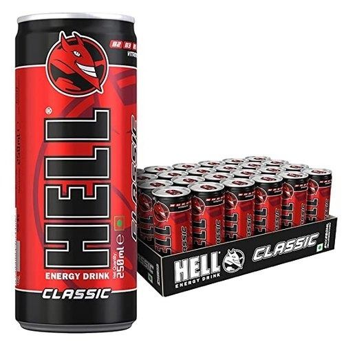 Hell Energy Classic Drink For Adults With Caffeinated With Richness Of Vitamins