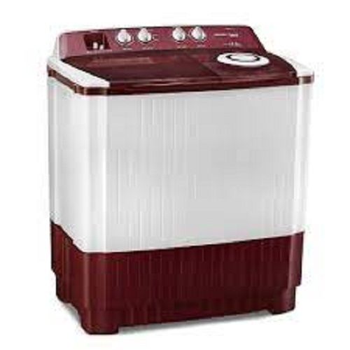 Ruggedly Constructed Less Power Consumption Maroon And White Domestic Washing Machine