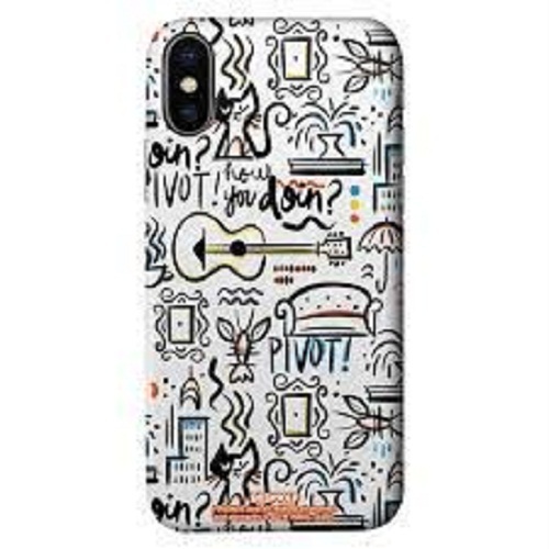 Ruggedly Constructed Scratch Resistant Easy To Fit Black And White Mobile Covers - Plastic Material, 1.65-1.80 Inch Screen Size , Stylish Felt Finish, Lightweight Design