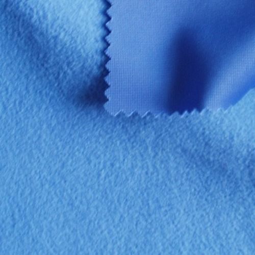 Washable Skin Friendly Blue Plain Microfiber Fabric With Width 44Inch 120 Gsm For Ladies Garments 