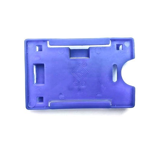 3 mm मोटाई का हल्का वजन और पॉलीकार्बोनेट प्लास्टिक प्लेन ब्लू आईडी कार्ड होल्डर आवेदन: कार्यालय और स्कूल उपयोग